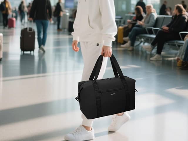 The ECOHUB travel set includes an airline-friendly underseat bag and a matching organiser designed to make packing more efficient.