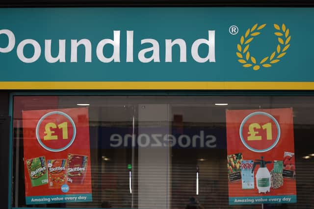 A Poundland store front