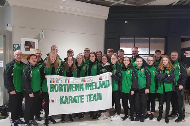 The NI Team at Dublin Airport.
