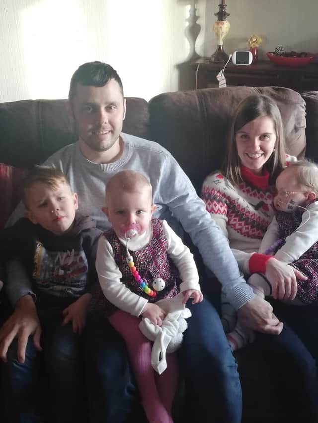 Florence Wright with her mum Jennifer, dad Robert and siblings Oliver and Vivian.