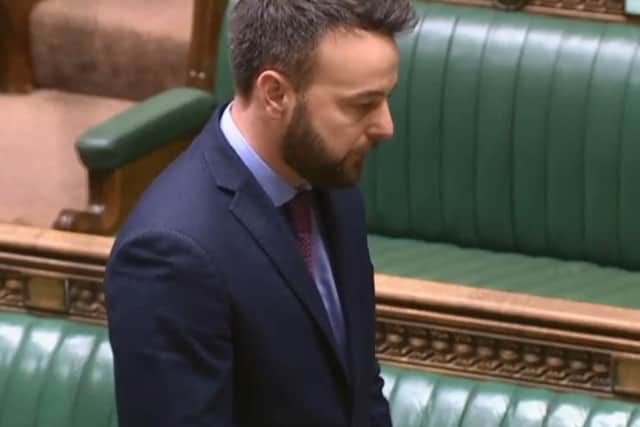 Colum Eastwood in Westminster on Thursday.