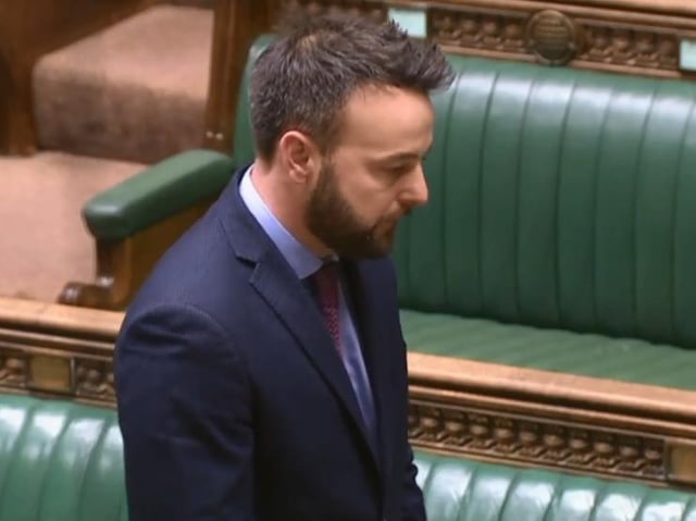 Colum Eastwood in Westminster on Thursday.
