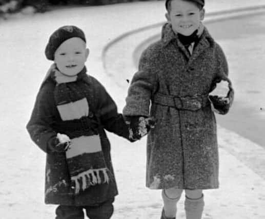 Boys in snow.