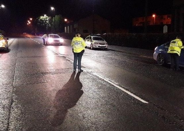 The posting of check point locations online has been criticised by Gardai.