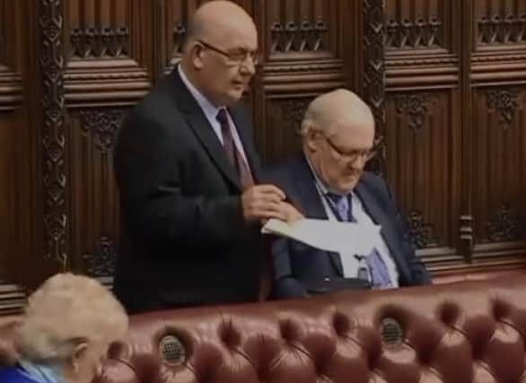 William Hay in the House of Lords this week.