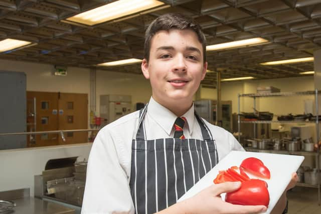 Adam Eccles, runner up in the Futurechef competition at NWRC.