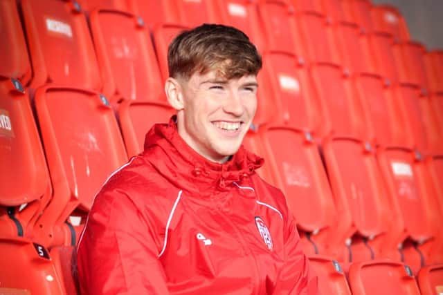ALL SMILES . . . . Stephen Mallon can't wait to get his Derry City loan spell up and running.