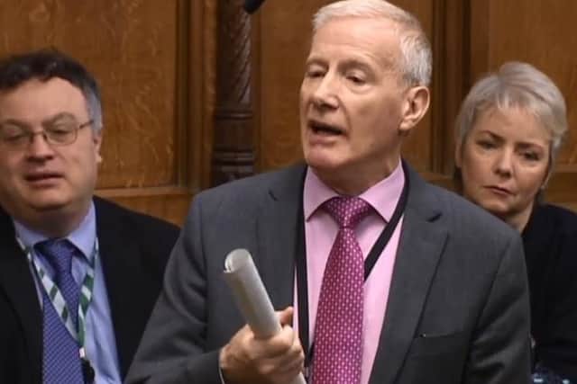 Gregory Campbell speaking in the House of Commons this afternoon.