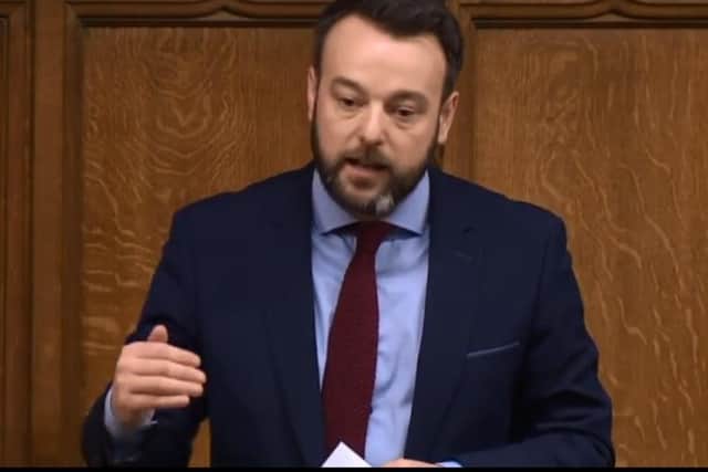 Colum Eastwood in the House of Commons on Thursday.