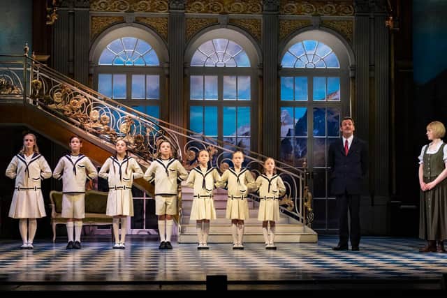 Maria and the Von Trapp family in The Sound of Music. The show continues at the Millennium Forum until Saturday.