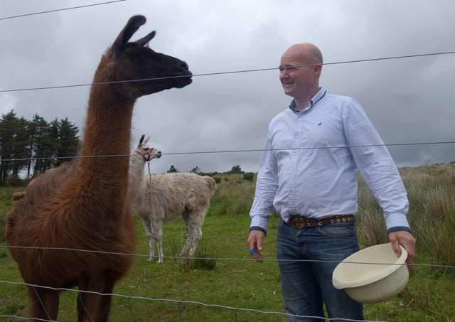 Connie O'Gallochoir, Errigal Petting Zoo at the Clonmany Show.