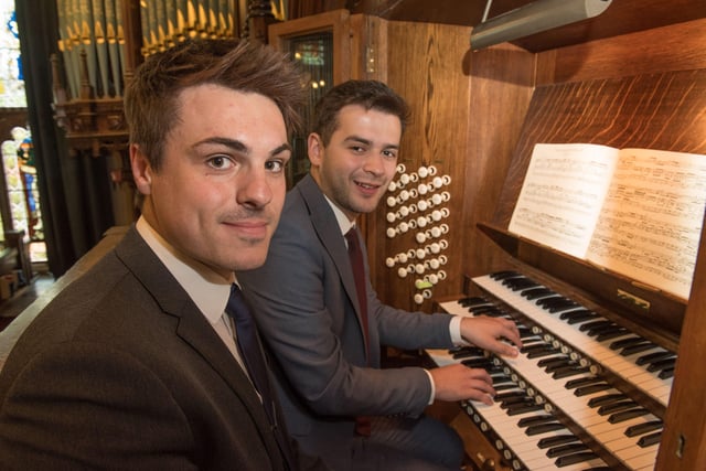 Louis Fields and Nicky Morton from St Columb's School of Music.