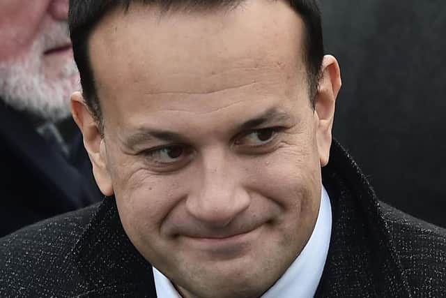 Leo Varadkar pictured at the recent funeral of former deputy First Minister, Seamus Mallon. (Photo: Pacemaker)