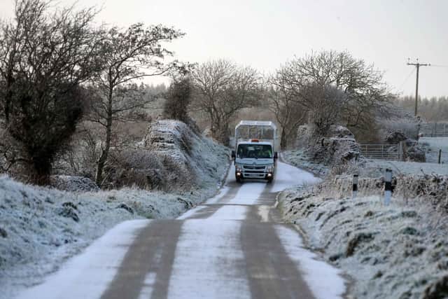 Outlying areas have been particularly affected by snow showers overnight. File pic. (Picture McAuley Media)