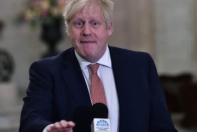British Prime Minister, Boris Johnson, pictured in Stormont last month. 
(Photo: Colm Lenaghan/Pacemaker Press)