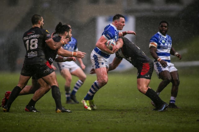 Halifax Panthers romped to a 28-0 win over London Broncos in their first home game of the Betfred Championship season. Picture: Simon Hall