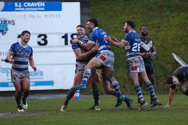 Halifax Panthers romped to a 28-0 win over London Broncos in their first home game of the Betfred Championship season. Picture: Simon Hall