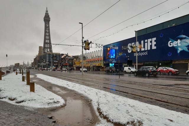 Snow in Blackpool