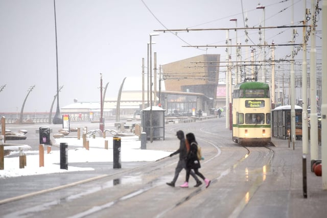 Snow in Blackpool