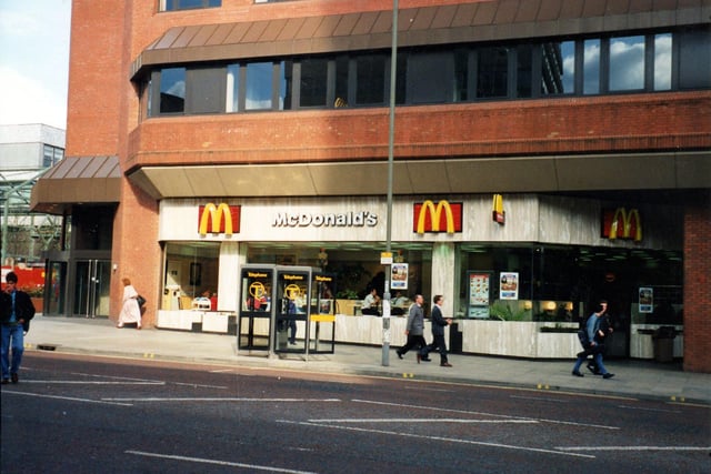 McDonald's fast food restaurant on the Albion Street side of St John's Centre.