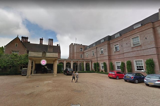 Alexander House Hotel and Utopia Spa.
East Street, East Grinstead, RH10 4QD.
4.5 star rating on Trip Advisor with one reviewer saying "Beautiful place! very romantic".
Photo from Google Maps street view.
