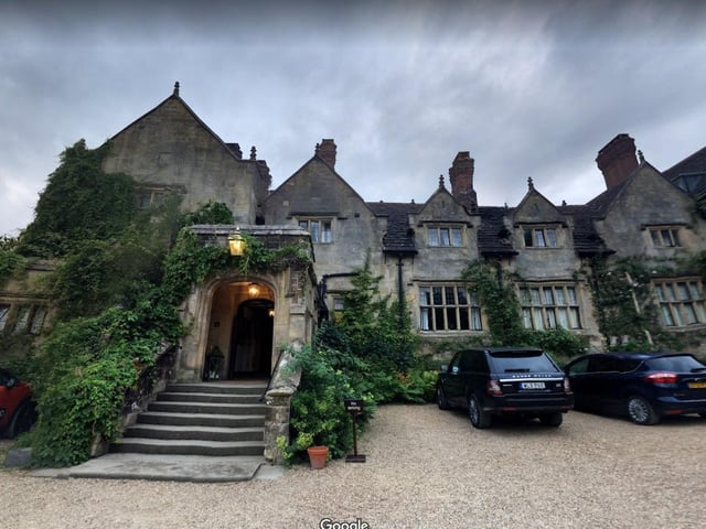 Gravetye Manor Hotel and Restaurant.Vowels Lane, West Hoathly, RH19 4LJ.5 star rating on Trip Advisor with one reviewer saying "A very romantic venue with stunning grounds".Photo from Google Maps street view.