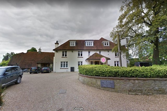 Park House Hotel and Spa.
Bepton Road, Midhurst, GU29 0JB.
4.5 star rating on Trip Advisor with one reviewer saying "A very scenic and peaceful location, and would imagine that would also make a great romantic getaway venue".
Photo from Google Maps street view.