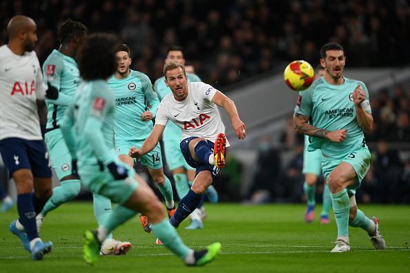 Harry Kane curls a sublime effort into the top corner