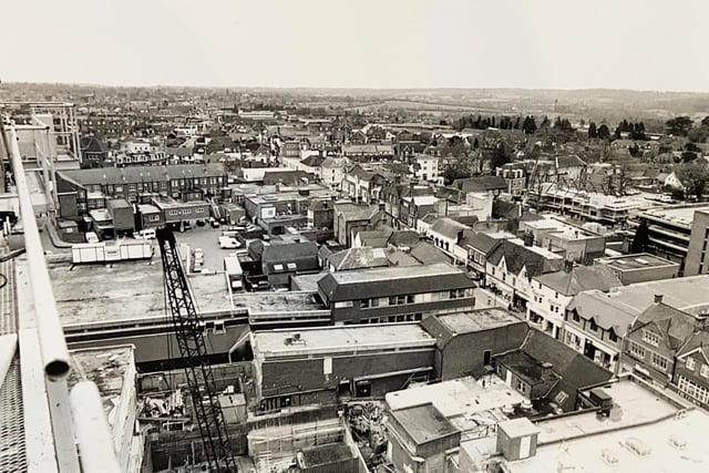 An aerial view of Horsham - undated