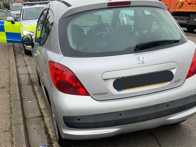 Officers stopped this car in Peterborough on March 1 and said: "Vehicle stopped in Peterborough. Being driven by a provisional licence holder without supervision or L plates or insurance!
Driver reported and vehicle seized."