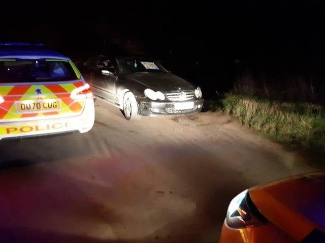 Officers were on patrol in the March area over the weekend when they spotted the black Mercedes. They said: "If you’re going to drive without insurance and give us false details, make sure we haven’t already seized a vehicle from you just days before. Vehicle seized and driver reported."
