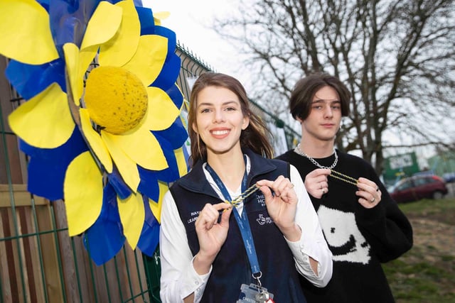 'Ukraine Day' at On Track Education in Moulton Park on Friday, March 11 2022. Photo by Kirsty Edmonds.