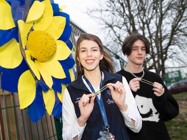 'Ukraine Day' at On Track Education in Moulton Park on Friday, March 11 2022. Photo by Kirsty Edmonds.