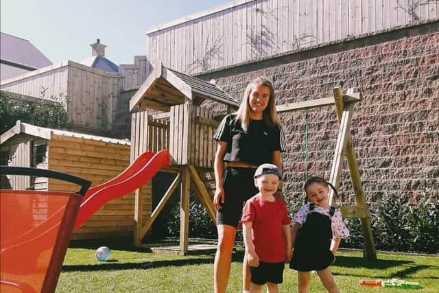 Bronagh Burke and her twins, Adam and Aoife.