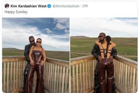 Images posted by Kim Kardashian-West on social media over the weekend.