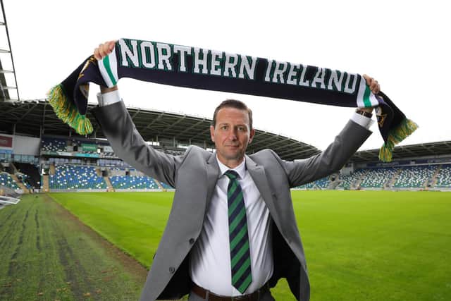 New Northern Ireland manager Ian Baraclough pictured at the National Stadium.