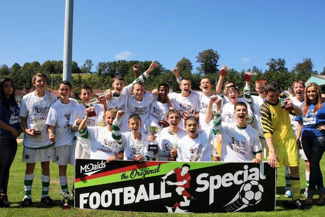 Joe captained Celtic to the 2011 Foyle Cpu U14 trophy at Brandywell Stadium.