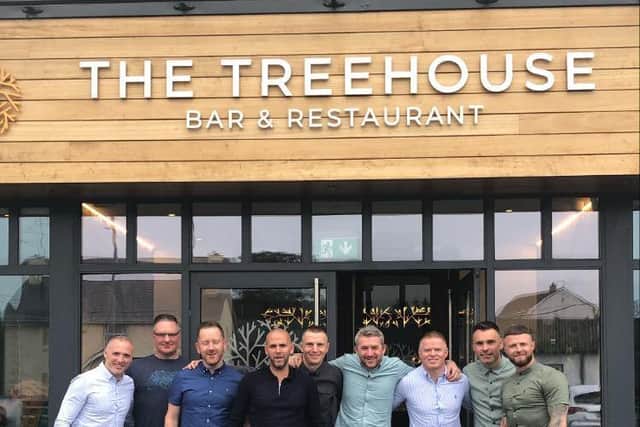 The charity cyclists met for a well deserved meal having reached the halfway stage of their 16,000km challenge.