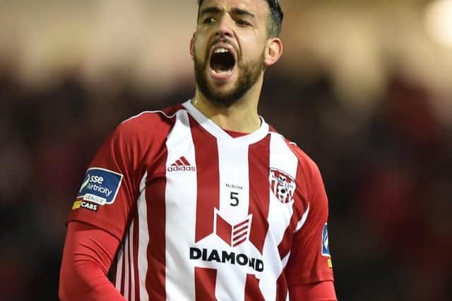 Derry City defender Darren Cole is back taking part football training sessions.