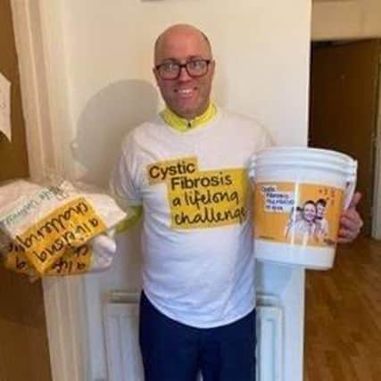 John Conlon is raising money for the Cystic Fibrosis Trust. His wife Lorraine was diagnosed with the condition when she was just six months old.