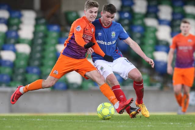 IN DEMAND . . . Josh Daniels is attracting attention from Belfast's Big Two, Linfield and Glentoran.