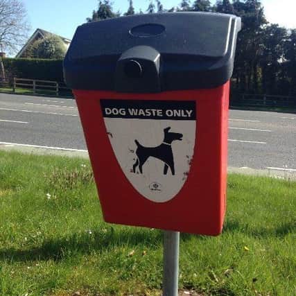 There are now 800 dog dirt bins across the Council area.