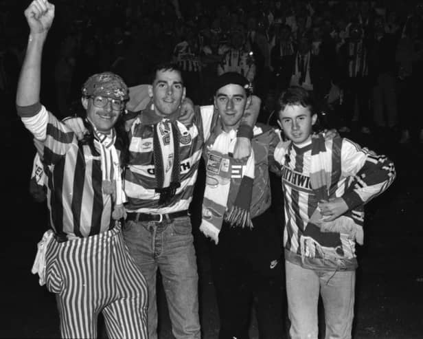 Derry fans who travelled from London to the tie were proud of having attended each of Derrys European games in Cardiff, Lisbon and Arnhem.