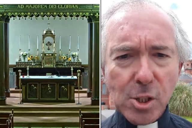 Father Neil Farren has urged people to stay safe after St Mary's Church, Ardmore had to close due to new COVID-19 cases in the region.