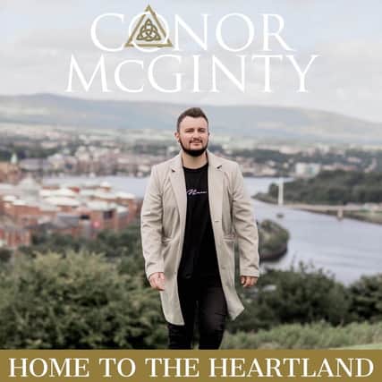 Conor McGinty as pictured on his new single Home to the Heartland.