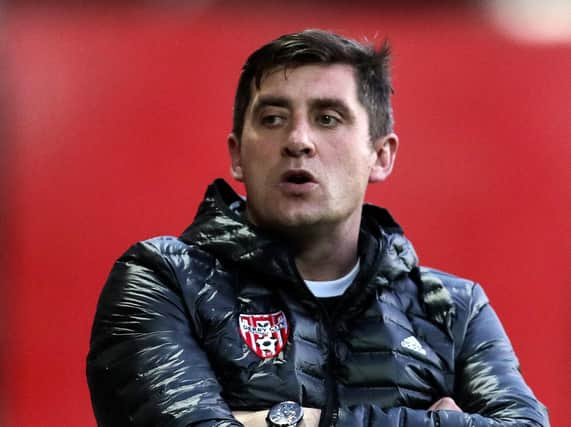 Declan Devine, Derry City manager.