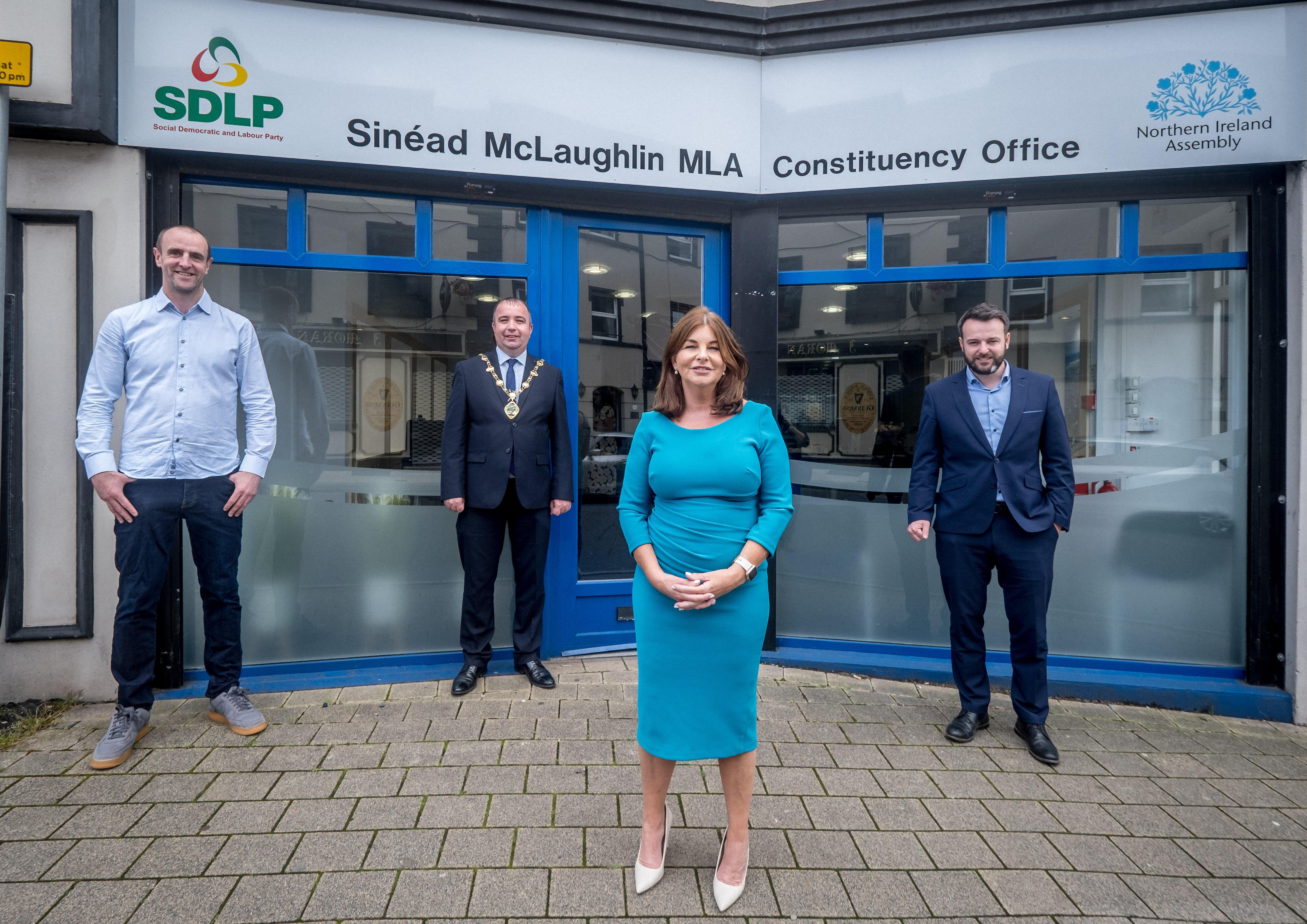 Foyle MLA Sinead McLaughlin opens new constituency office in Derry