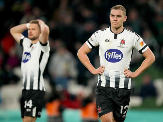 Dundalk's Georgie Kelly has joined St Patricks Athletic, on loan.