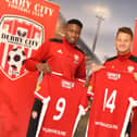 New Derry City signings, Ibrahim Meite and Jake Dunwoody.