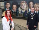 Shadow Secretary of State for Northern Ireland Louise Haigh with the Mayor of Derry and Strabane, Councillor Brian Tierney during her visit to the City.